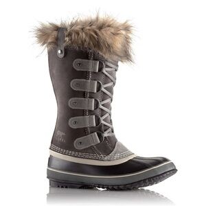 SOREL Joan of Arctic Suede Winter Snow Boots in Quarry Grey 6